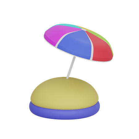 Beach Umbrella  3D Icon