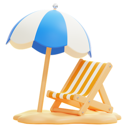 Beach Umbrella  3D Icon