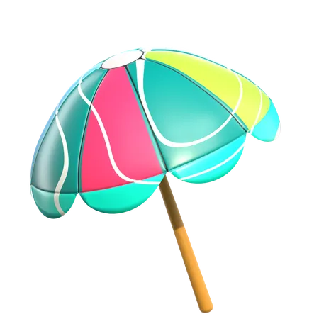 Beach Umbrella  3D Icon