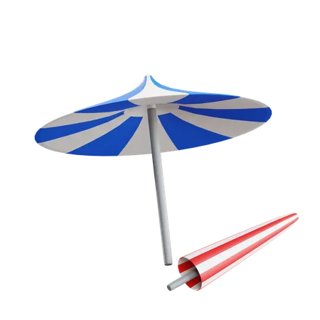 Beach Umbrella  3D Icon