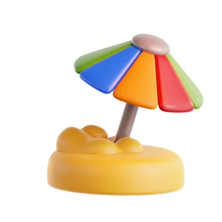 Beach Umbrella  3D Icon