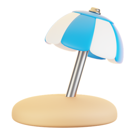 Beach umbrella  3D Icon