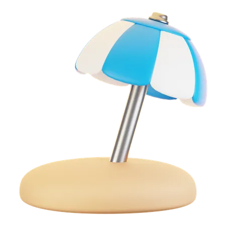 Beach umbrella  3D Icon