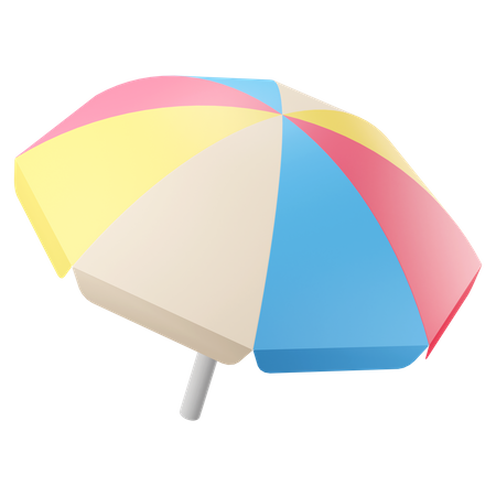 Beach umbrella  3D Icon