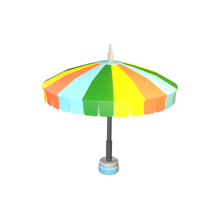 Beach Umbrella  3D Icon