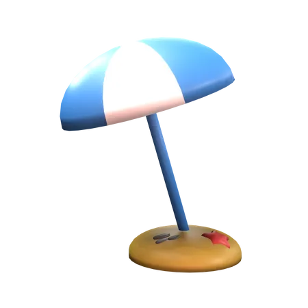 Beach Umbrella  3D Icon