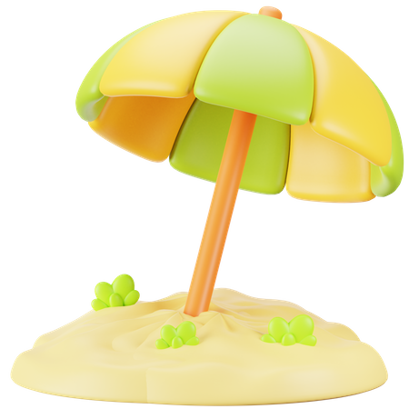 Beach Umbrella  3D Icon