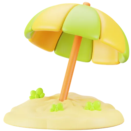 Beach Umbrella  3D Icon