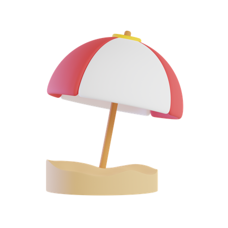 Beach Umbrella  3D Icon