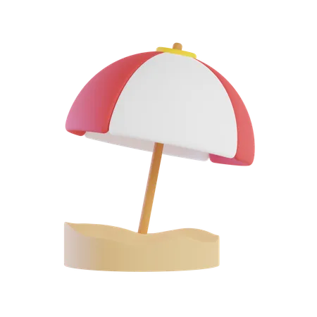 Beach Umbrella  3D Icon