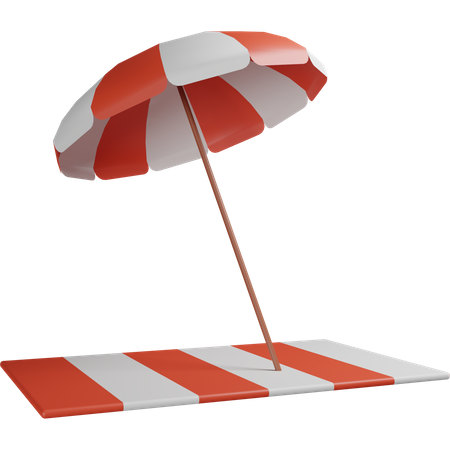 Beach Umbrella  3D Icon