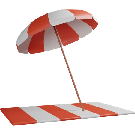 Beach Umbrella  3D Icon