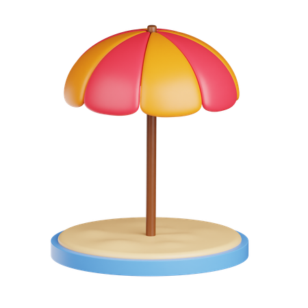 Beach Umbrella  3D Icon