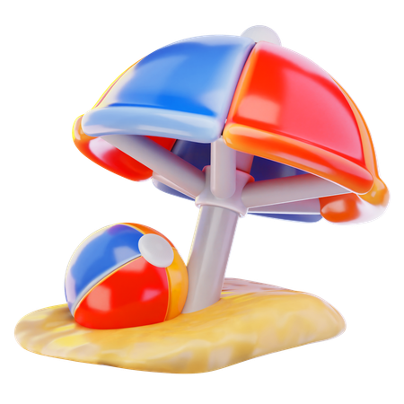 Beach Umbrella  3D Icon
