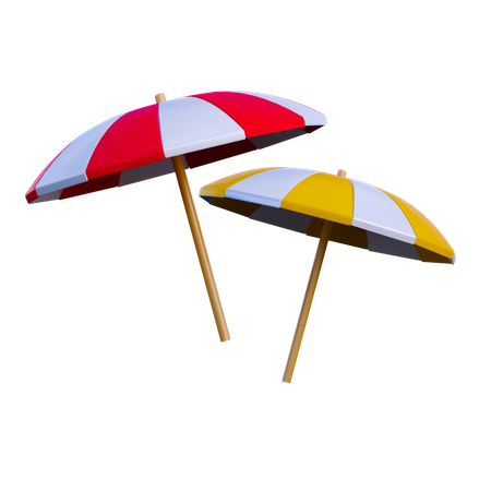 Beach Umbrella  3D Icon