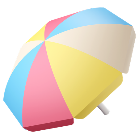 Beach umbrella  3D Icon