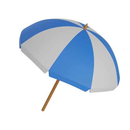 Beach umbrella  3D Icon