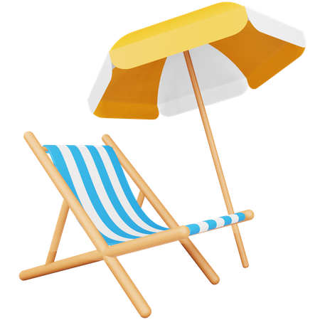 Beach Umbrella  3D Icon