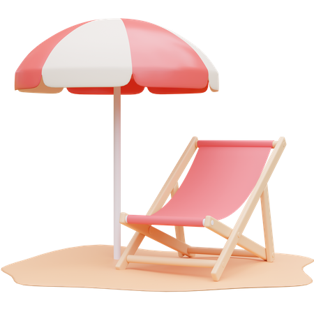 Beach Umbrella  3D Icon