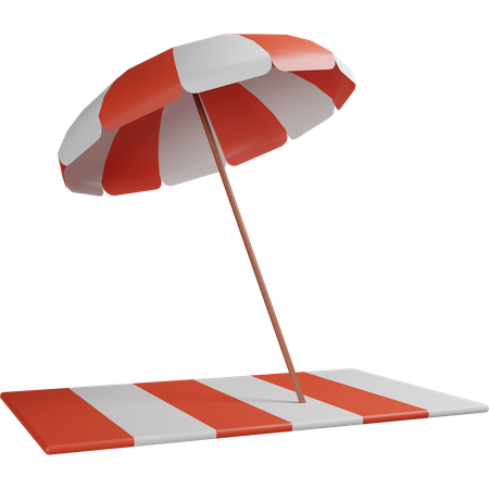 Beach Umbrella  3D Icon