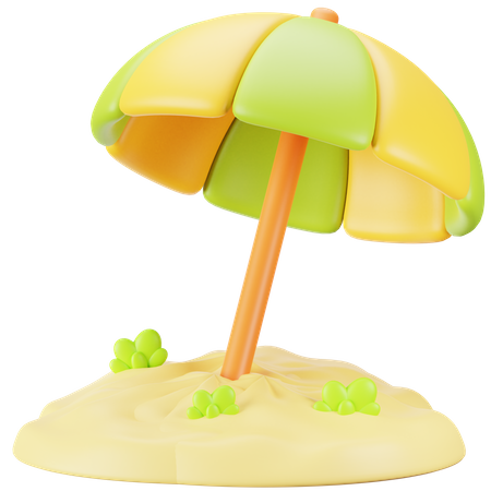 Beach Umbrella  3D Icon