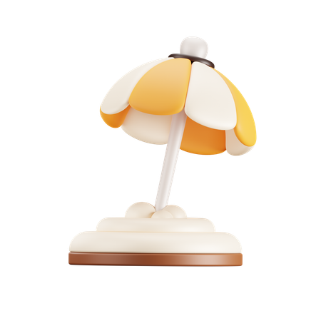 Beach umbrella  3D Icon