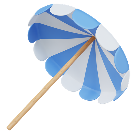 Beach Umbrella  3D Illustration