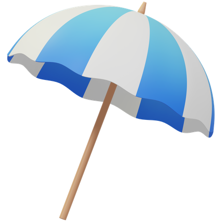 Beach Umbrella  3D Illustration