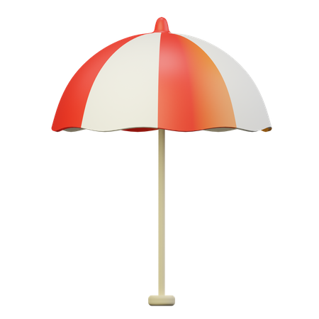 Beach Umbrella  3D Illustration