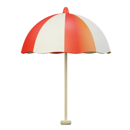 Beach Umbrella  3D Illustration