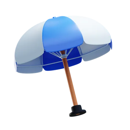 Beach Umbrella  3D Illustration