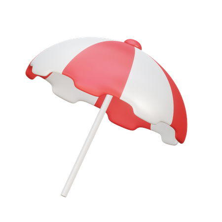 Beach Umbrella  3D Illustration