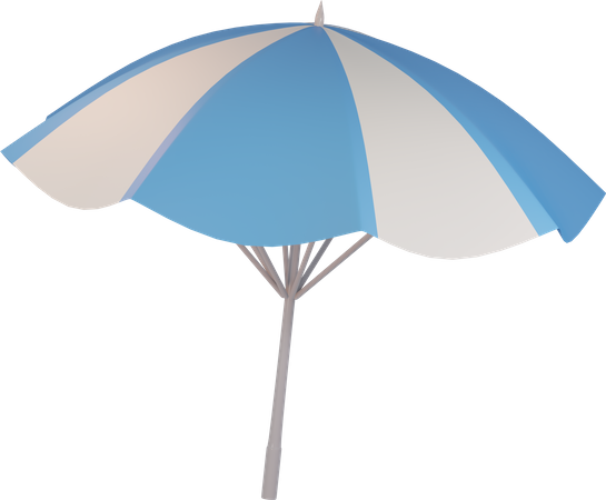 Beach Umbrella  3D Illustration