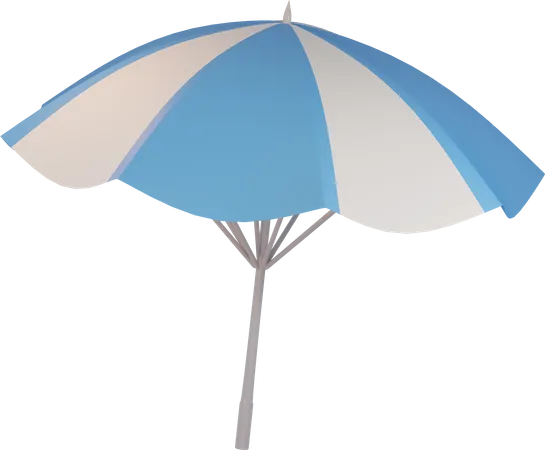 Beach Umbrella  3D Illustration