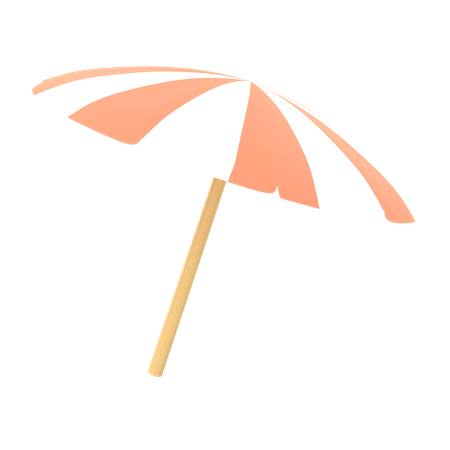 Beach Umbrella  3D Illustration