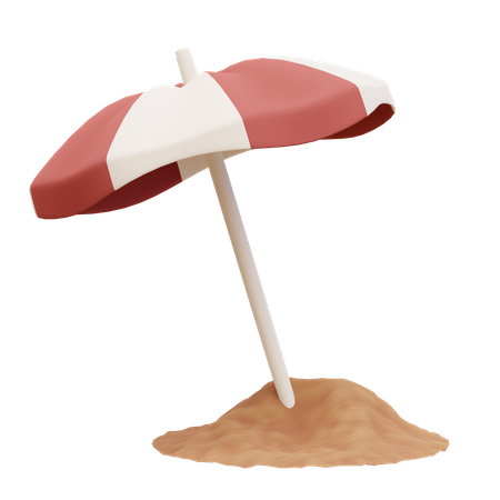 Beach Umbrella  3D Illustration