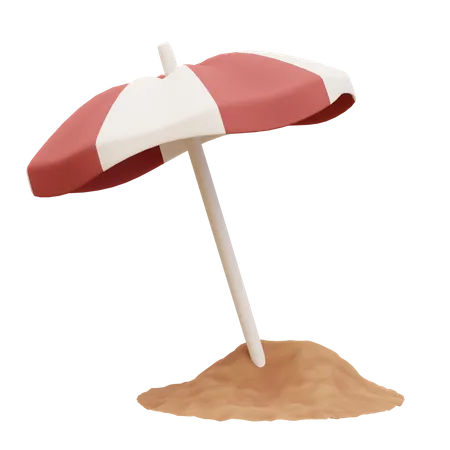 Beach Umbrella  3D Illustration