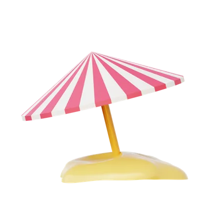 Beach Umbrella  3D Illustration