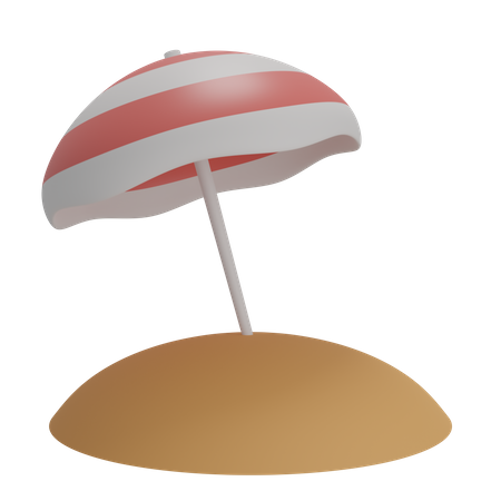 Beach Umbrella  3D Illustration