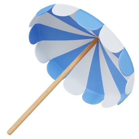 Beach Umbrella  3D Illustration