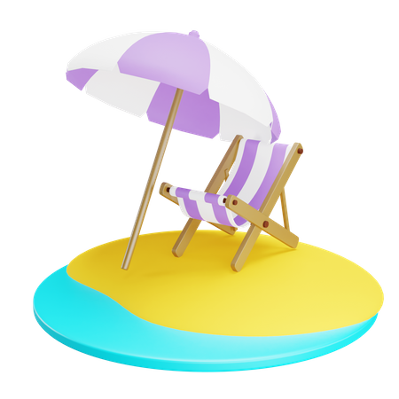 Beach Vacation  3D Icon