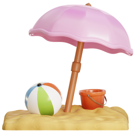 Beach Vacation  3D Icon