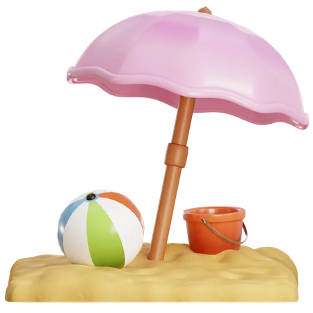 Beach Vacation  3D Icon