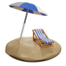 beach vacation symbol