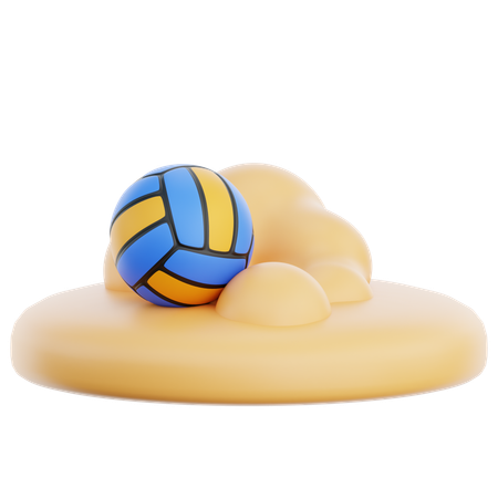 Beach-volley  3D Icon