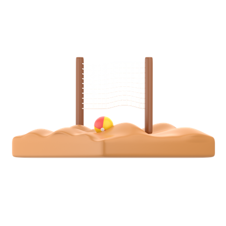 Beach-volley  3D Icon