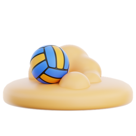 Beach Volleyball  3D Icon