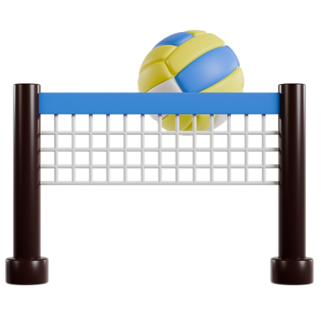 Beach Volleyball Fun  3D Icon