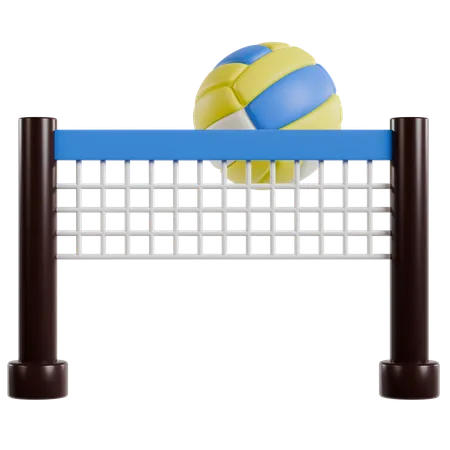 Beach Volleyball Fun  3D Icon