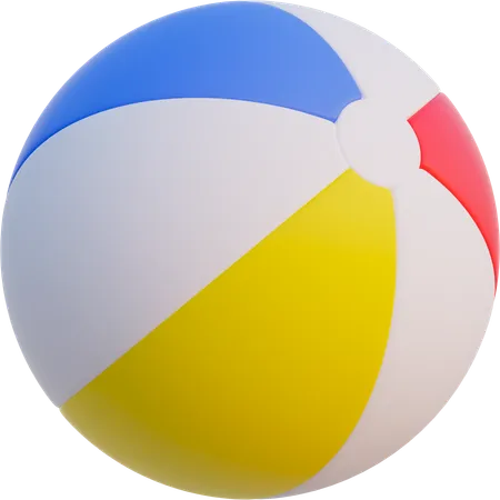 Add A Splash Of Fun To Your Summer Projects With The Beach Ball Icon Perfect For Bringing Beach Vibes And Excitement To Your Designs Its Ideal For Websites Apps And Social Media 3D Icon